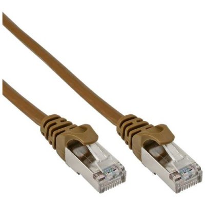 INLINE  72514K C&acirc;ble Patch SF/UTP Cat. 5e Marron 1,5 m