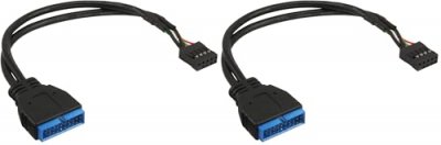 INLINE  C&acirc;ble Adaptateur USB 2.0 Carte m&egrave;re vers 3.0 Interne 0,15 m