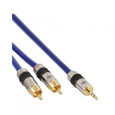 INLINE  Compatible Cinch/Klinke Kabel, 2X Cinch an 3,5mm Klinke - 2m
