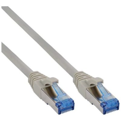 INLINE  Compatible Patchkabel Cat.6A, S/FTP (PiMf), 500MHz, Grau - 15m