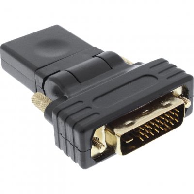 INLINE  hdmi-dvi adapter, hdmi buchse auf dvi stecker, flexibler