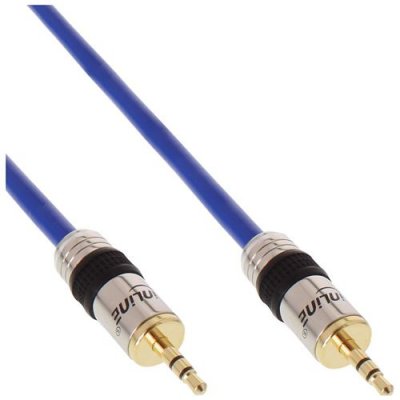 INLINE  klinken-kabel - vergoldete anschlusse, 3,5mm st/st - 10m