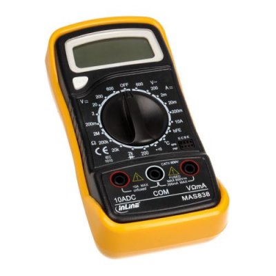 INLINE  Multimeter, Mit Temperatursensor Und Transistormessung