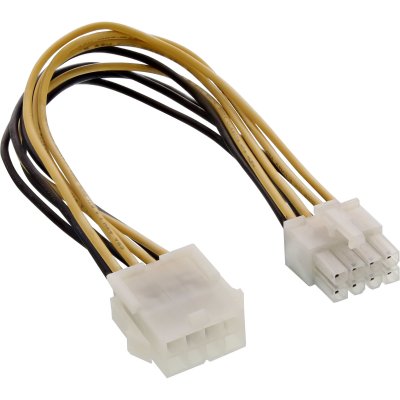 INTOS ELECTRONIC AG InLine rallonge de c&acirc;ble d'alimentation - 20 cm
