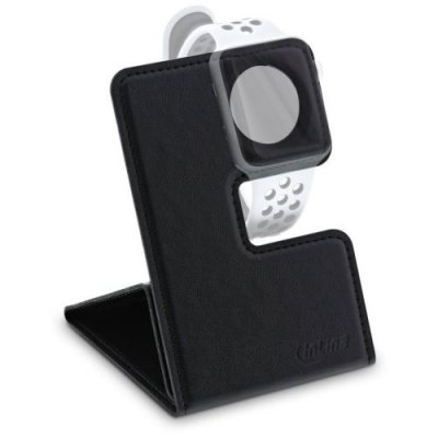 INLINE &reg; Support pour Apple Watch pour Bureau/&eacute;tag&egrave;re Noir Pliable