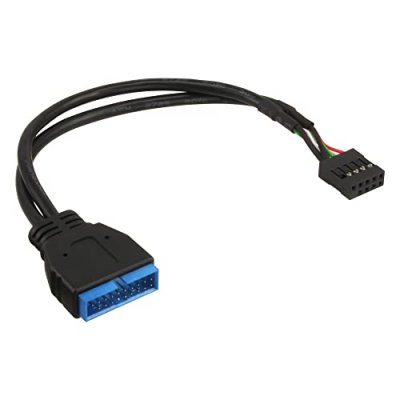 INLINE  USB 2.0/USB 3.0, 0.3 m c&acirc;ble USB 0,3 m Noir