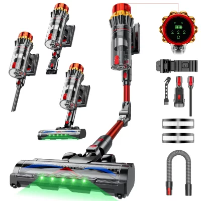 INLONG  ZV13 Aspirateur Balai Sans Fil 75KPa-650W-70Min Tube pliable Poils Tapis & Sols Durs