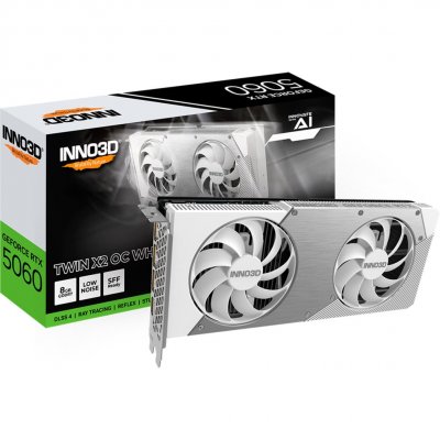 INNO3D  GeForce RTX 5060 8GB TWIN X2 OC - White 