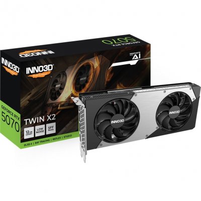 INNO3D  GeForce RTX 5070 TWIN X2 12 Go GDDR7 Reflex 2 RTX AI DLSS4