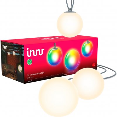 INNR  Lighting  Smart Outdoor Globe Colour sph&egrave;re LED, x3