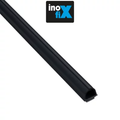 INOFIX  - Lot de 4 gaines adh&eacute;sives Cablefix 8 x 7 mm noir