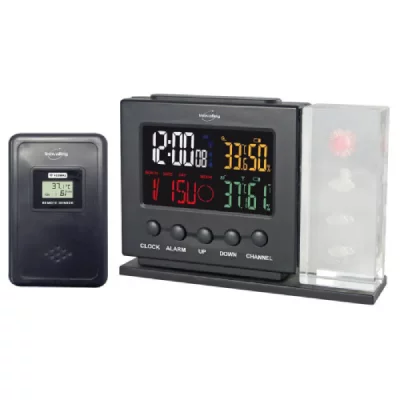INOVALLEY  SM107 Station m&eacute;t&eacute;o avec ic&ocirc;nes en fibre de verre dans un bloc de cristal