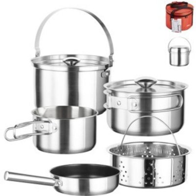 INOXIBAR  Set Camping 7 Pieces - Gris 