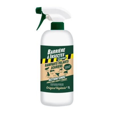 BARRIERE A INSECTES Insecticide BARRI&Egrave;RE &Agrave; INSECTES GREEN Rampants Volants Acariens 1L