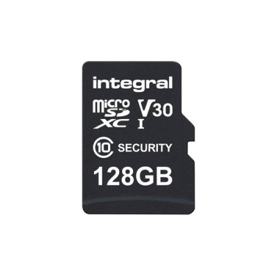 INTEGRAL MEMORY Integral 128GB SECURITY MICRO SD 4K V30 UHS-1 U3 A1 CLASS 10