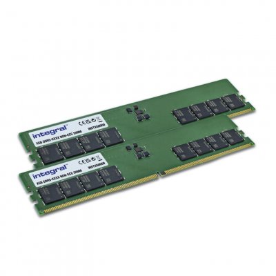 Integral 16GB DDR5 Barrette de RAM 4800MHz SDRAM Ordinateur de Bureau/Ordinateur PC4-38400 Memory