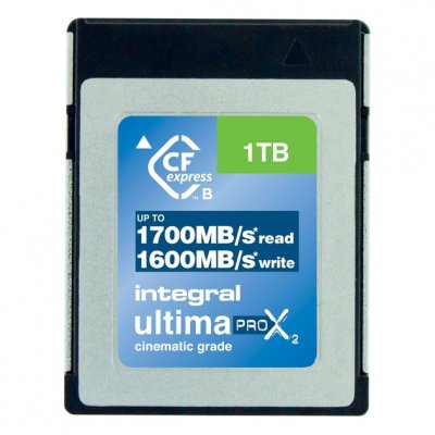 INTEGRAL  Carte CFexpress Type B 2.0 Cinematic 8k RAW 4K120 500MB/s 1TB