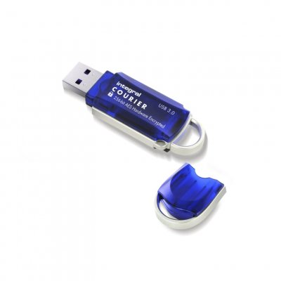 INTEGRAL EUROPE Integral Courier FIPS 197 Encrypted USB 3.0 - cl&eacute; USB - 64 Go 