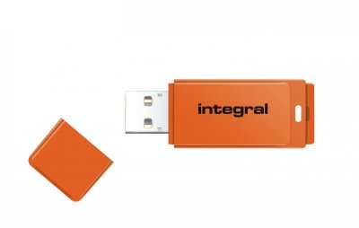 INTEGRAL  Europe INFD8GBNEONOR Cl&eacute; USB 8 Go N&eacute;on Orange