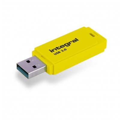 INTEGRAL  Neon - Cl&eacute; USB - 32 Go - USB 3.0 - jaune