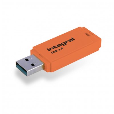 INTEGRAL MEMORY Integral Neon - Cl&eacute; USB - 64 Go - USB 3.0 - orange