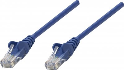 INTELLINET  735216 C&acirc;ble R&eacute;seau, RJ45 Connecteur M&acirc;le, Cat 6 SFTP 100% Cuivre, Bleu, 0,5 m