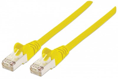 INTELLINET  735469 C&acirc;ble R&eacute;seau, RJ45 Connecteur M&acirc;le, Cat 6 SFTP 100% Cuivre, Jaune, 2 m