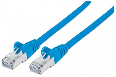 INTELLINET  736039 RJ45 C&acirc;ble r&eacute;seau, c&acirc;ble patch CAT 6 S/FTP 30.00 m bleu contacts dor&eacute;s 1 pc(s)