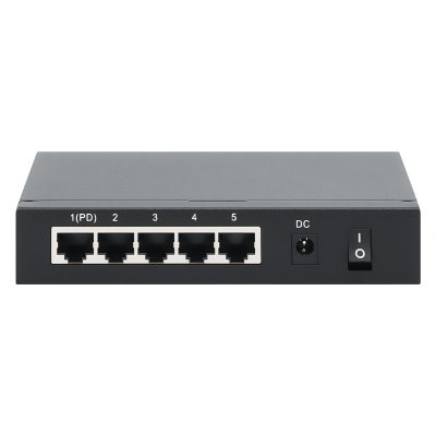 INTELLINET  PoE-Powered 5-Port Gigabit Switch with PoE Passthrough - commutateur - 5 ports