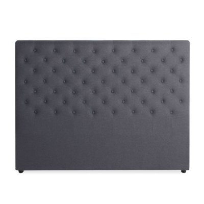 INTENSE DECO  T&ecirc;te de lit capitonn&eacute;e Constance 160cm Tissu Gris