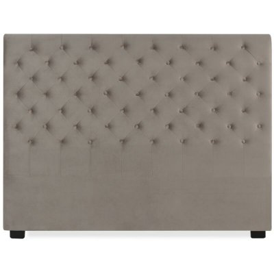 INTENSE DECO  T&ecirc;te de lit capitonn&eacute;e Constance 160cm Velours Taupe