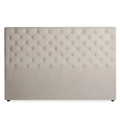 INTENSE DECO  T&ecirc;te de lit capitonn&eacute;e Constance 180cm Tissu Beige
