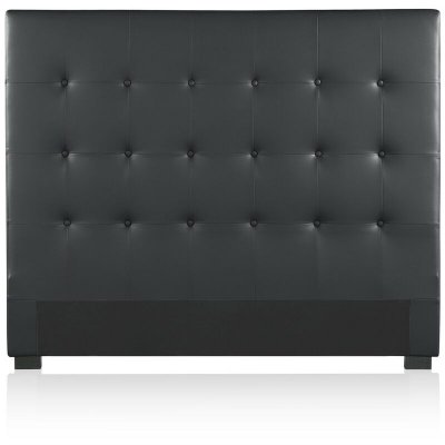 INTENSE DECO  T&ecirc;te de lit capitonn&eacute;e Premium 140cm Noir