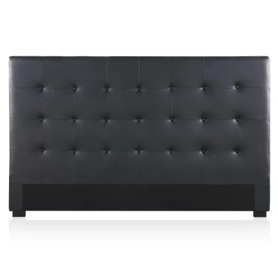 INTENSE DECO  T&ecirc;te de lit capitonn&eacute;e Premium 180cm Noir