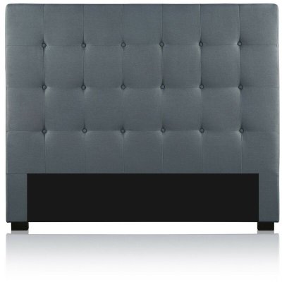 INTENSE DECO  T&ecirc;te de lit capitonn&eacute;e Premium Tissu 140cm Gris
