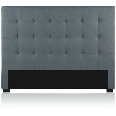 INTENSE DECO  T&ecirc;te de lit capitonn&eacute;e Premium Tissu 160cm Gris