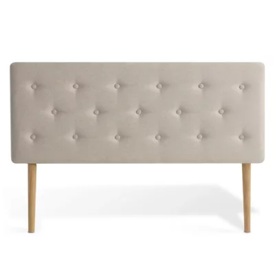 INTENSE DECO T&ecirc;te de lit capitonn&eacute;e Th&eacute;a 160cm Tissu Beige