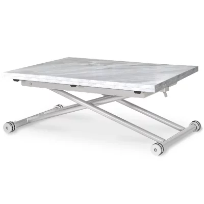 Intensedeco - Table basse relevable Philadelphia Effet marbre - Marbre