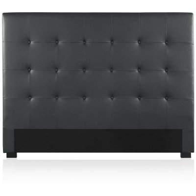 INTENSE DECO IntenseDeco T&ecirc;te de lit capitonn&eacute;e Premium 160cm Noir