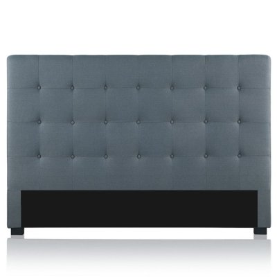 INTENSE DECO INTENSEDECO T&ecirc;te de lit capitonn&eacute;e Premium Tissu 180cm Gris
