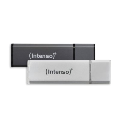 INTENSO  Alu Line 2PACK Cl&eacute; USB, 32Go Argent & Anthracite 3521480