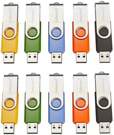 INTENSO  Cl&eacute; Usb Basic Line Multipack L&aacute;piz Usb 2.0 4gb 10u