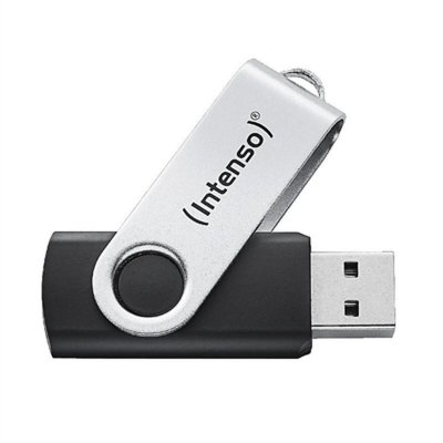 INTENSO  Cl&eacute; USB Office Line, 256 Go, USB-A, 3.2 Gen 1x1, noir-argent