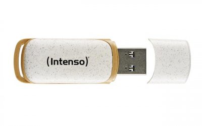 INTENSO  Green Line - Cl&eacute; USB - 128 Go - USB 3.2 Gen 1 - brun, beige
