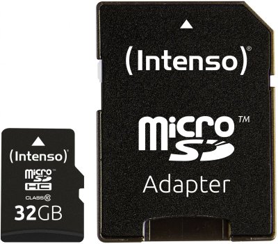 INTENSO  MICROSDHC 32GB  W/ ADAPTER