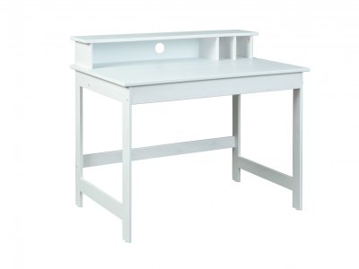 INTER LINK  Bureau Adulte Enfant Bois Massif Blanc