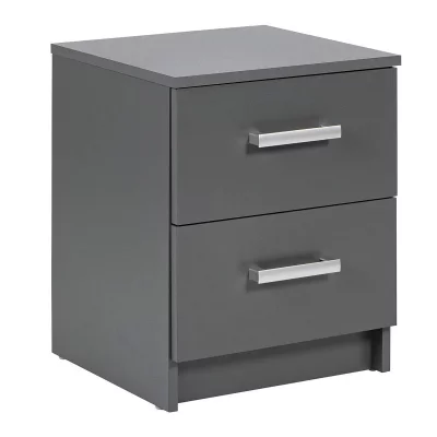 Inter Link Commode, Bois d'ing&eacute;nierie, Gris, 41,2 x 40 x 50,8 cm