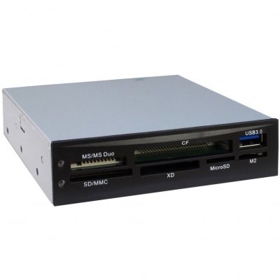 INTER TECH Inter-Tech 88884054 Lecteur de multicarte USB 2.0 Noir