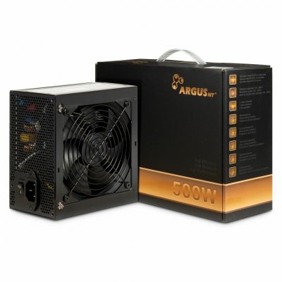 INTER TECH Inter-Tech ArgusNT BPS-500 unit&eacute; d''alimentation d''&eacute;nergie 500 W 20+4 pin ATX ATX Noir alimentation 