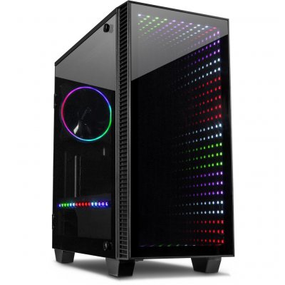 INTER TECH Inter-Tech Geh X-608 Infinity Micro avec Ventilateur RVB 1 x 120 mm
